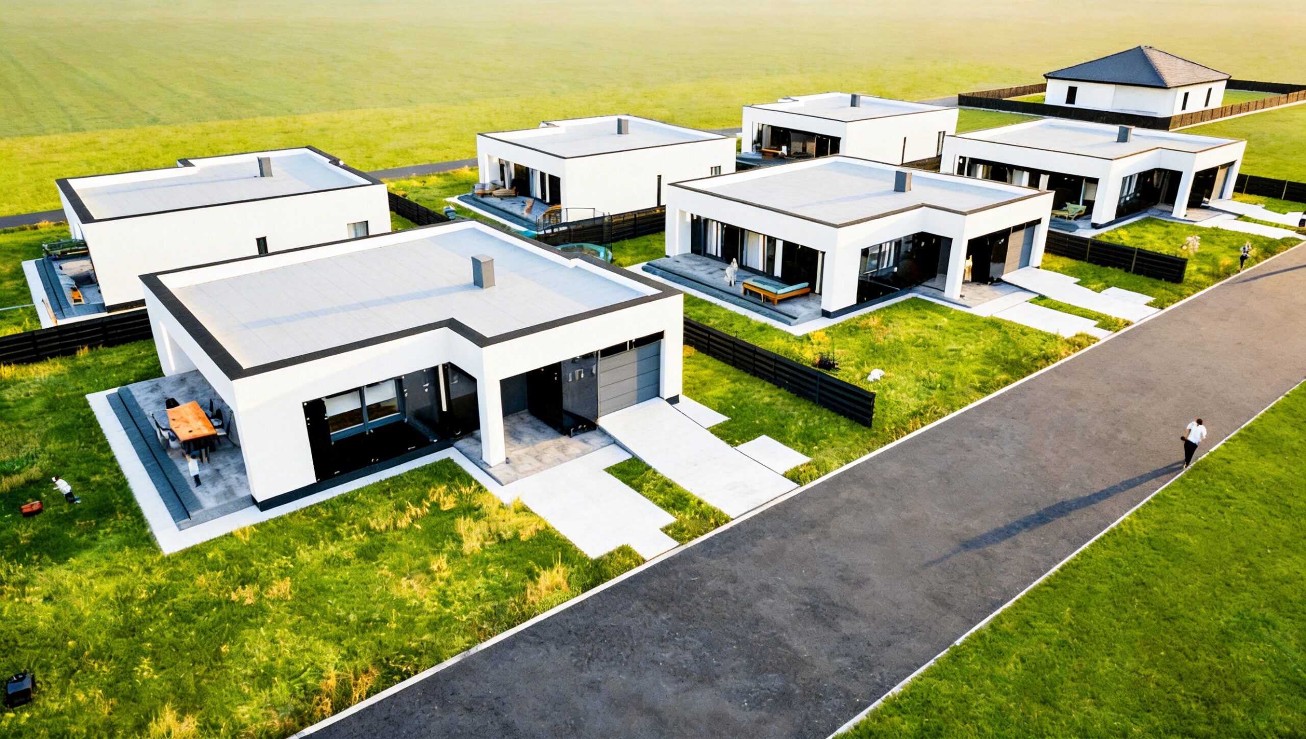 Osiedle Szklane Domy - plaski dach - ul. Chabrowa 6 Konarzyce