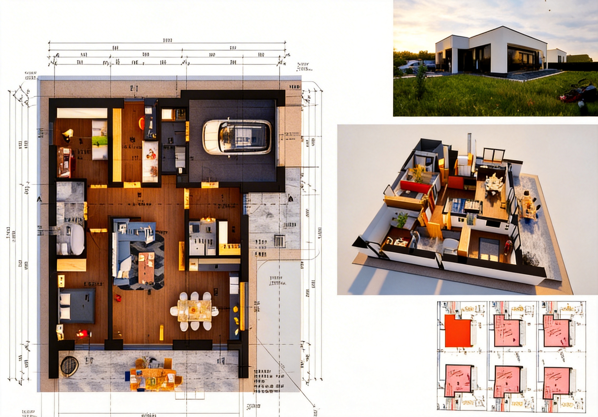 Osiedle Szklane Domy - plaski dach - ul. Chabrowa 6 Konarzyce